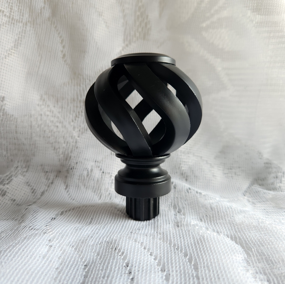 Home collection window curtain Finials and Brackets.